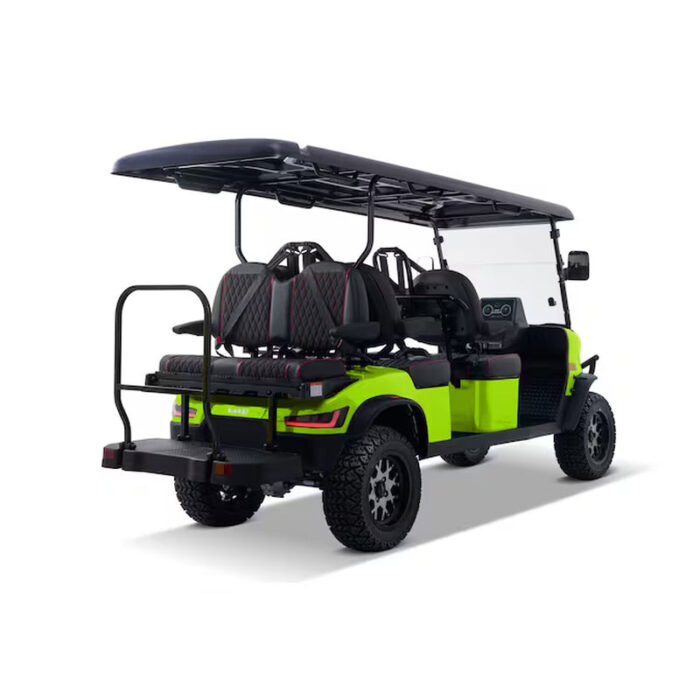 Pro 6 Seat Electric Golf Cart with Lithium Battery- Green
