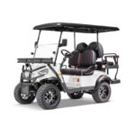 Kruiser 4 Seat Electric Golf Cart with Lithium Battery - Silver