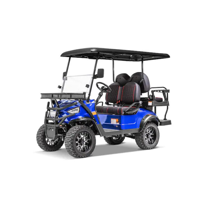 Kruiser 4 Seat Electric Golf Cart- Blue
