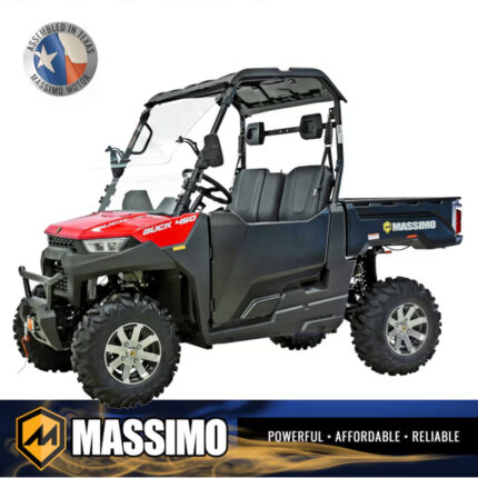 Buck 450 4WD 352Cc Gas UTV with Dump Bed Red