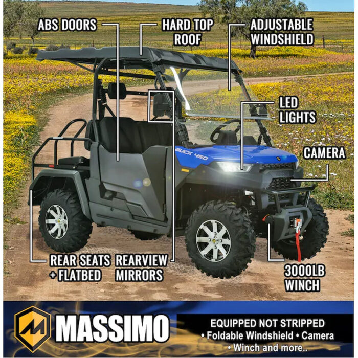 Buck 450X Crew 4Wd Efi Utv Blue