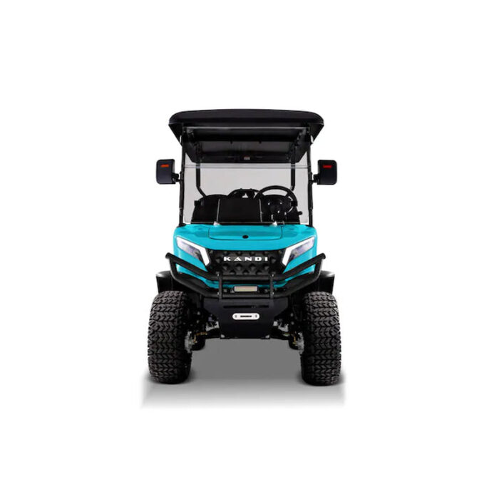 Pro 4 Seat Electric Golf Cart with Lithium Battery- Turquoise