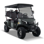 Pro Forward Facing 4 Seat Electric Golf Cart with Lithium Battery- Turquoise