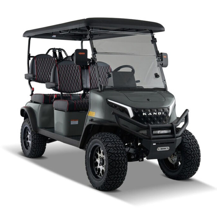 Pro Forward Facing 4 Seat Electric Golf Cart with Lithium Battery- Turquoise