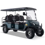 Pro 6 Seat Electric Golf Cart with Lithium Battery- Green