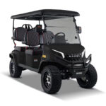 Pro Forward Facing 4 Seat Electric Golf Cart with Lithium Battery- Turquoise