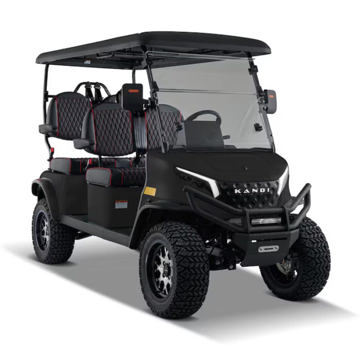 Pro Forward Facing 4 Seat Electric Golf Cart with Lithium Battery- Turquoise