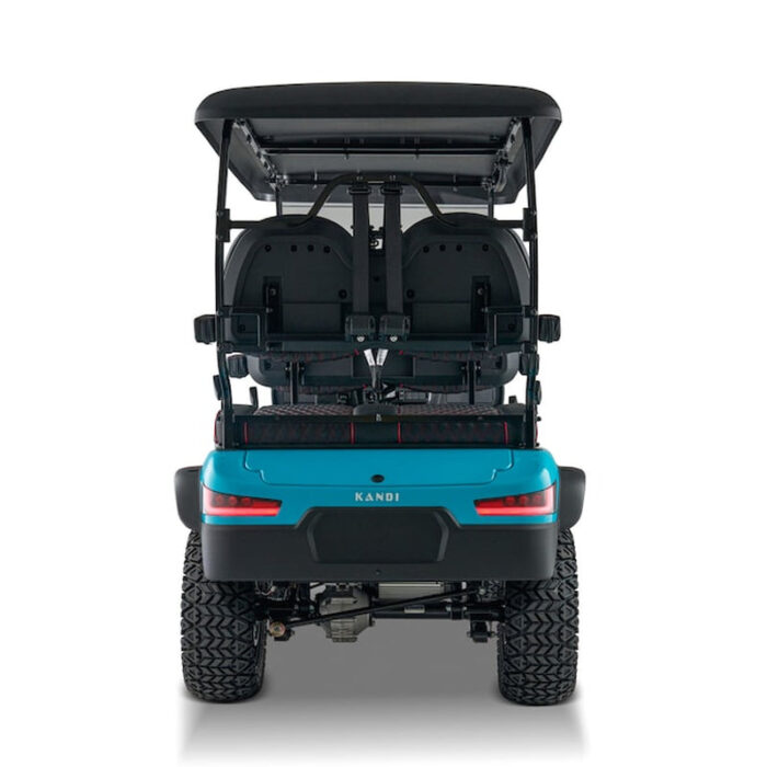 Pro Forward Facing 4 Seat Electric Golf Cart with Lithium Battery- Turquoise