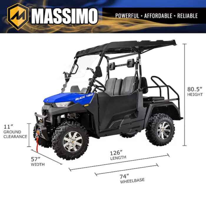 Buck 450X Crew 4Wd Efi Utv Blue