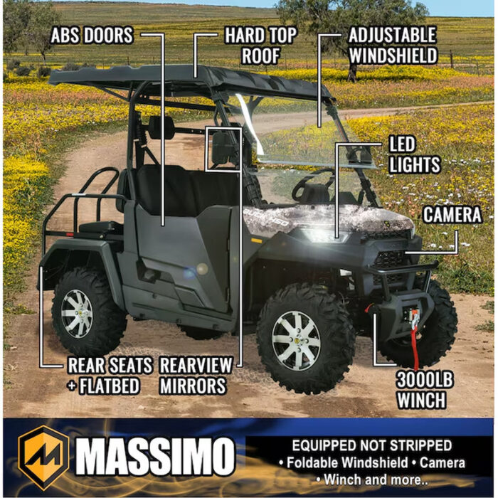Buck 450X 352Cc 4WD Golf Cart UTV Camo