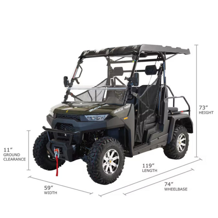 Buck 450X Crew 4Wd Efi Utv Blue