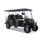 Pro 6 Seat Electric Golf Cart with Lithium Battery- Green