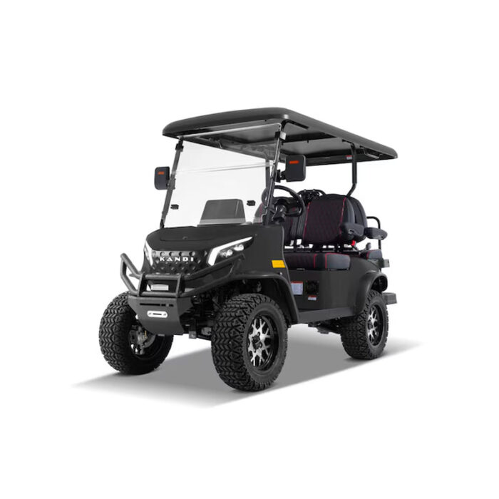 Pro 4 Seat Electric Golf Cart with Lithium Battery- Turquoise