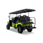 Pro 6 Seat Electric Golf Cart with Lithium Battery- Green