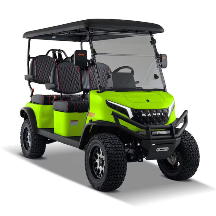 Pro Forward Facing 4 Seat Electric Golf Cart with Lithium Battery- Turquoise