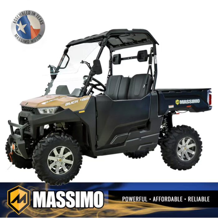 Buck 450 4WD 352Cc Gas UTV with Dump Bed Red