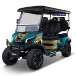 Dallas Cowboys, 4 Seat Electric Golf Cart with Lithium Battery, Max Speed 20 MPH, NFL Licensed