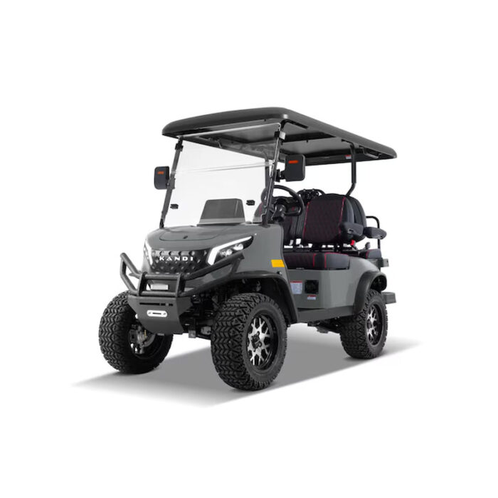 Pro 4 Seat Electric Golf Cart with Lithium Battery- Turquoise