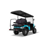 Pro 4 Seat Electric Golf Cart with Lithium Battery- Turquoise